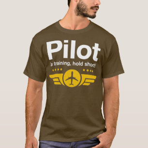 Camiseta Piloto no treinamento Curto para Piloto Estudante