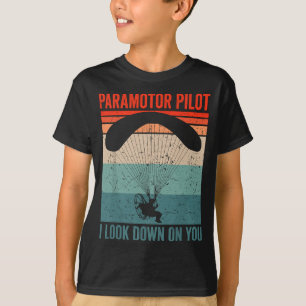 Camiseta Piloto Paramotor. Eu olho para você Vintage Paramo