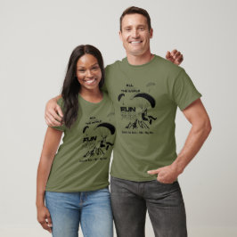 Camiseta Piloto parapente, divertido, personalizado