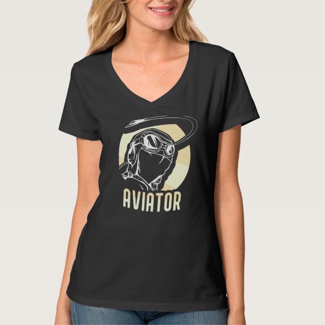 Camiseta Piloto Particular de Aeronave Pequena Aviador (Frente)