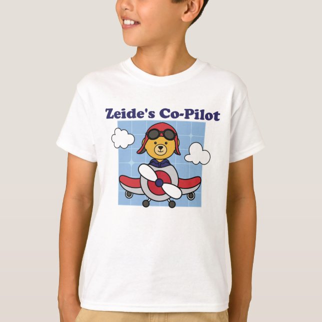 Camiseta Piloto pequeno de Zeide - Avião bonito (Frente)