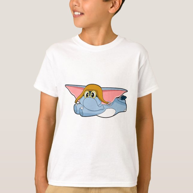 Camiseta Piloto-piloto de elefante (Frente)
