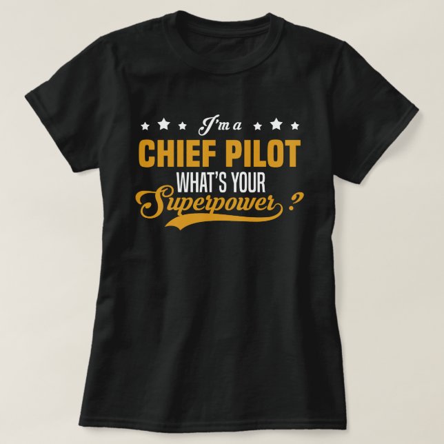 Camiseta Piloto principal (Frente do Design)