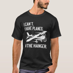 Camiseta Piloto Privado Não posso ter aviões no cabide