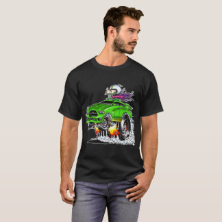 Camiseta Piloto quente do monstro (verde)