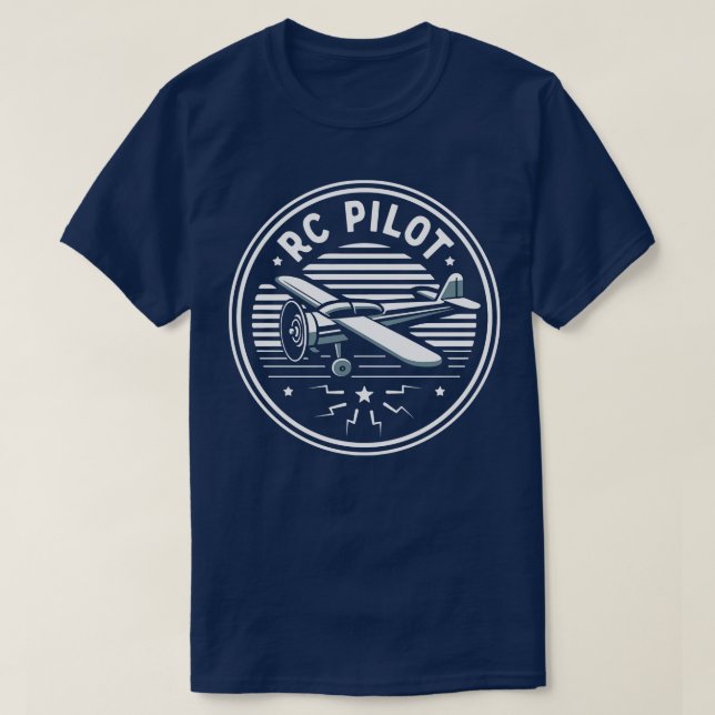 Camiseta Piloto RC de controle remoto (Frente do Design)