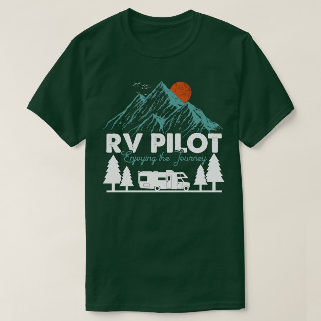 Camiseta Piloto RV Aproveitando A Viagem (Frente do Design)