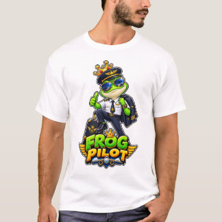 Camiseta Piloto Sapo – Aviador Real Engraçado