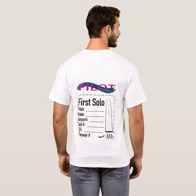 Camiseta Piloto Solo Shirt para Estudantes (Parte Traseira Completa)