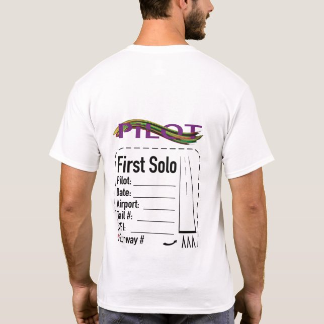 Camiseta Piloto Solo Shirt para Estudantes (Verso)