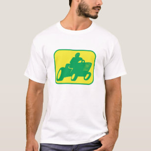 Camiseta Piloto verde e amarelo do Lawnmower
