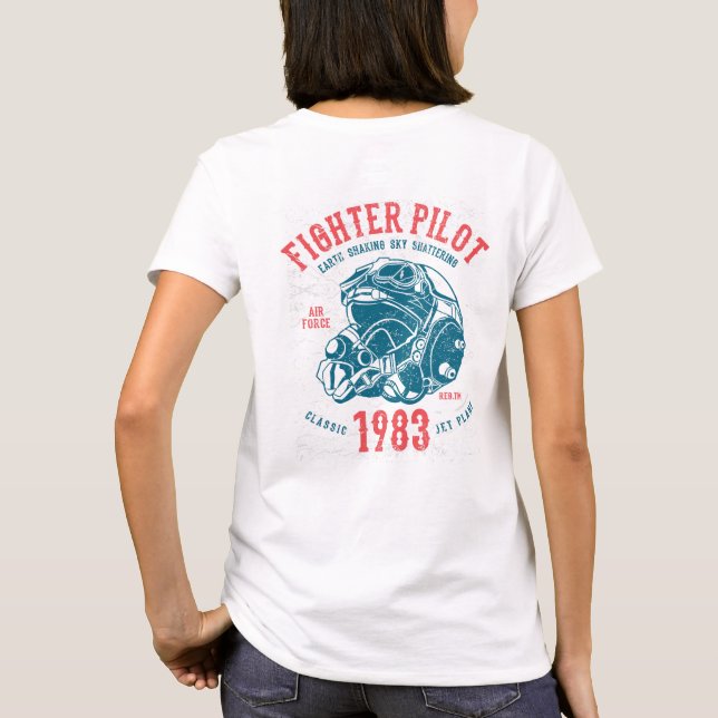 Camiseta Piloto Vintage Fighter (Verso)
