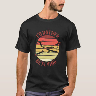 Camiseta Piloto Voo Eu Preferencialmente Voando Decor de Av