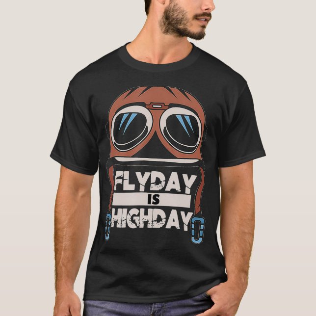 Camiseta Piloto Voz É Piloto Aviador De Alta Velocidade (Frente)