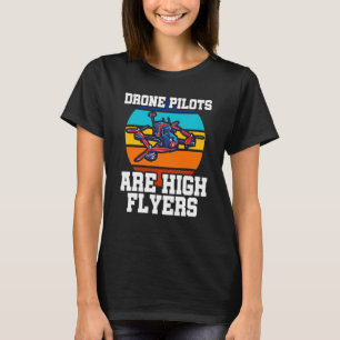 Camiseta Pilotos De Drone São Quadros Voadores De Alto Vent