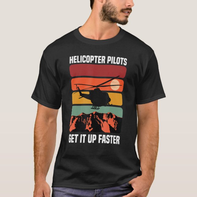Camiseta Pilotos De Helicópteros Compram Mais Rapidamente (Frente)