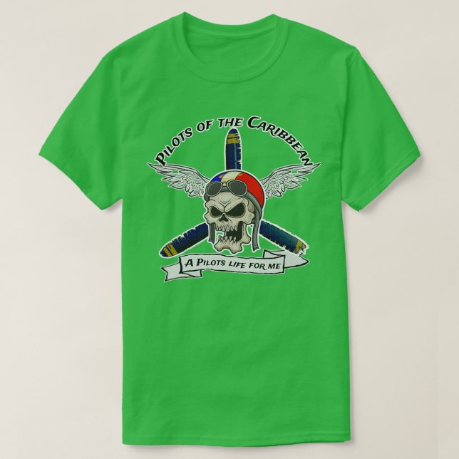 Camiseta Pilotos do Caribe (Frente do Design)