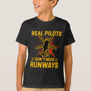 Camiseta Pilotos reais não precisam de pistas Funny Woman P