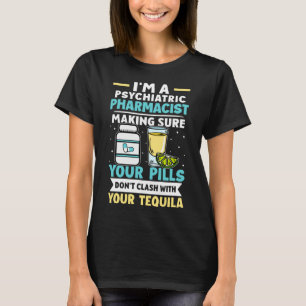 Camiseta Pílulas Farmacêuticas Psiquiátricas Não Contato co