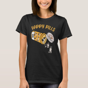 Camiseta Pílulas Felizes Bordo Cão Collie