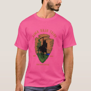 Camiseta Pima Bajo Tribo Nativo do Índio Mexicano Retroativ