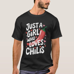 Camiseta Pimenta Apenas Uma Garota Que Ama Pimentas
