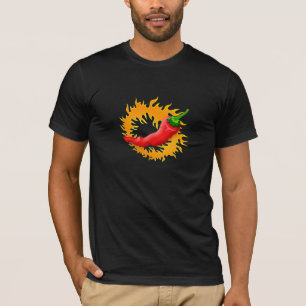 Camiseta Pimenta-do-sul com camiseta-chama