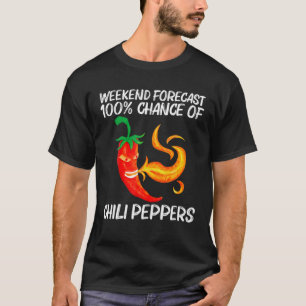 Camiseta Pimenta Engraçada Para Homens, Chamas Vermelhas