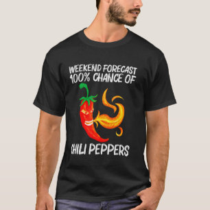 Camiseta Pimenta Engraçada Para Homens, Chamas Vermelhas