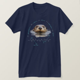 Camiseta Pimenta FRANK, Otter 2 com texto personalizado, es