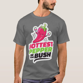 Camiseta Pimenta Mais Quente do Toon Cute Engraçado Bush Ch