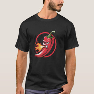Camiseta Pimenta Malagueta Engraçada Estilo Fogo