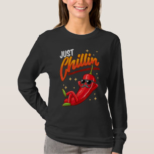 Camiseta Pimenta Malagueta Molho Just Chillin Jalapeno Mexi
