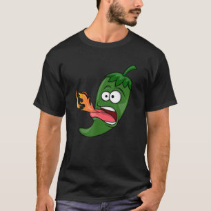 Camiseta Pimenta Malagueta Respirando Fogo Vermelho Quente