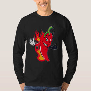 Camiseta Pimenta Vencedora De Chili Quente Muito Engraçada