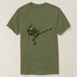 Camiseta Pimentão Savate — Lutador Francês Retro Vintage