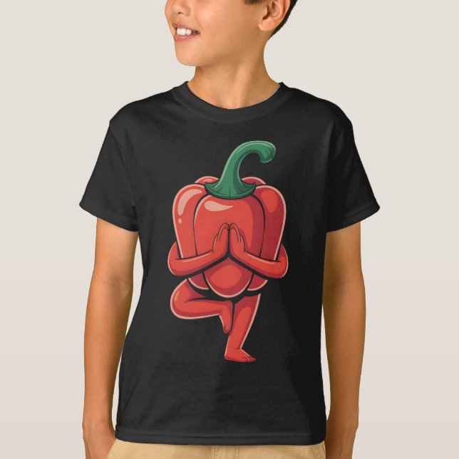 Camiseta Pimentão Yoga  (Frente)