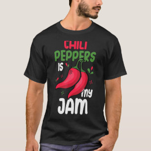 Camiseta Pimentas É Minha Jam Vermelha Quente Comer Pimenta