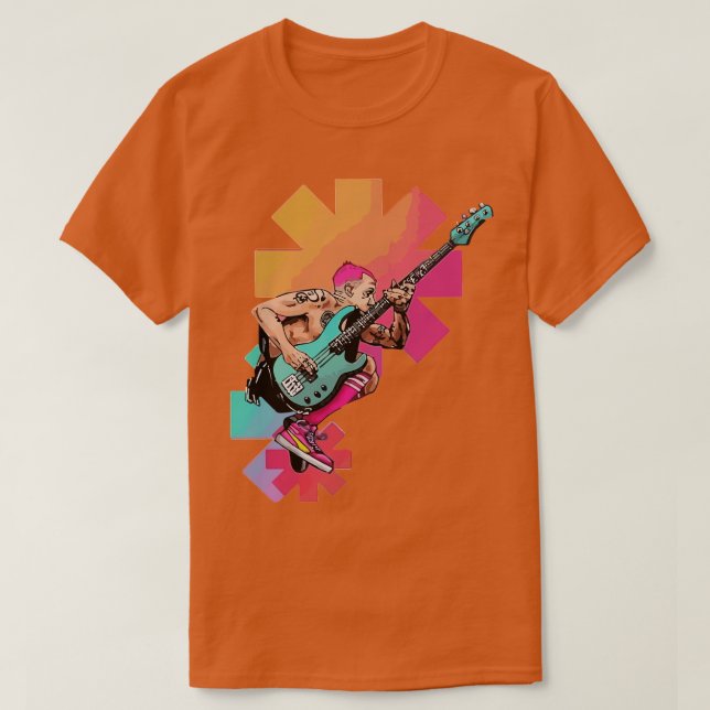 Camiseta Pimentões Quentes Rd Membro Da Flea (Frente do Design)