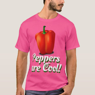 Camiseta Pimentões São Legais Pimentão Vermelho