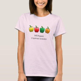 Camiseta Pimentos de células coloridas