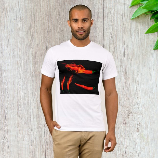 Camiseta Pimentos de Chili Flaming (Criador carregado)