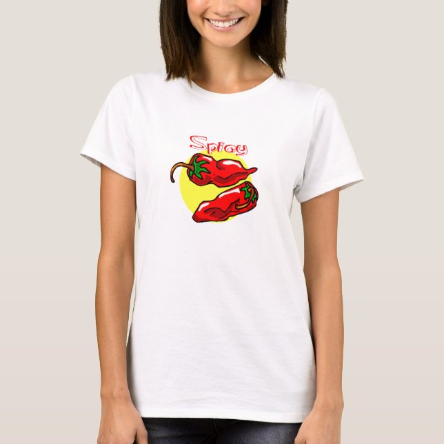 Camiseta Pimentos Vermelhos Picantes (Frente)