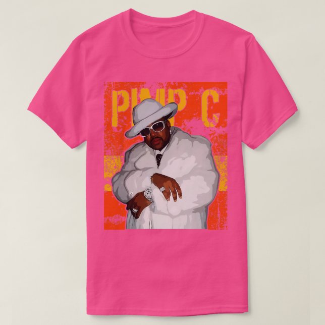 Camiseta Pimp C Rapper (Frente do Design)