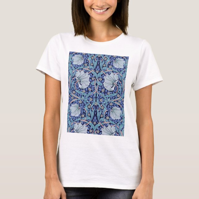 Camiseta Pimpernel Blue, William Morris (Frente)