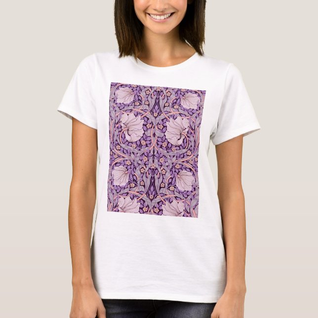 Camiseta Pimpernel Purple, William Morris (Frente)