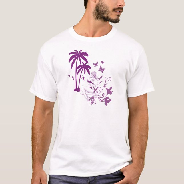 Camiseta Pin-Acima da praia (Frente)