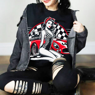 Camiseta Pin-up da Corrida Retroativa
