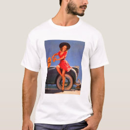 Camiseta Pin Up Girl NO ESTACIONAMENTO