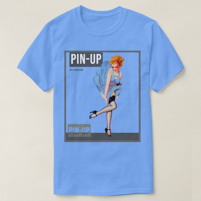 Camiseta Pin-up Girl Vintage Pinup Magazine 5 (Frente do Design)